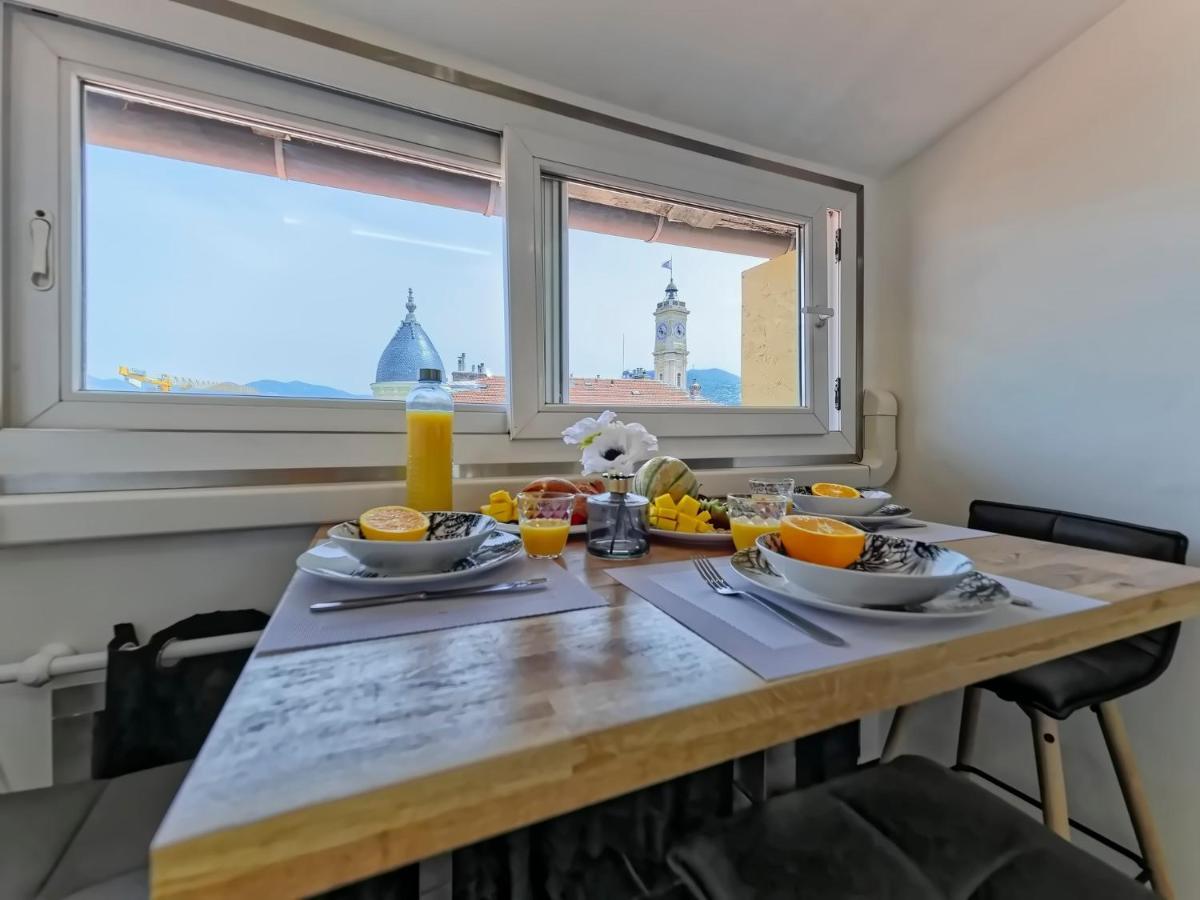 Appartement Cosy Avec Vue Panoramique ! Niza Exterior foto